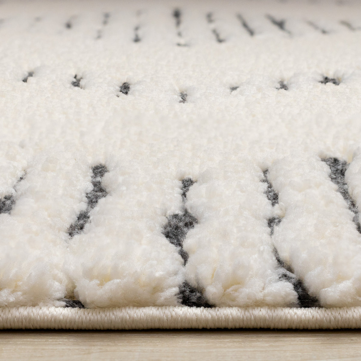 Contemporary Geometric Cream Area Rug