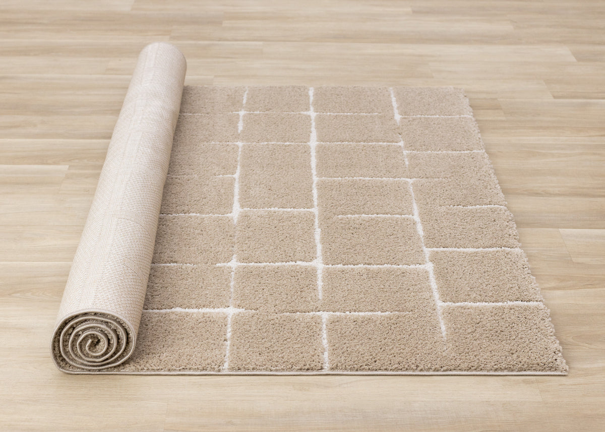 Contemporary Stripes Grey Area Rug