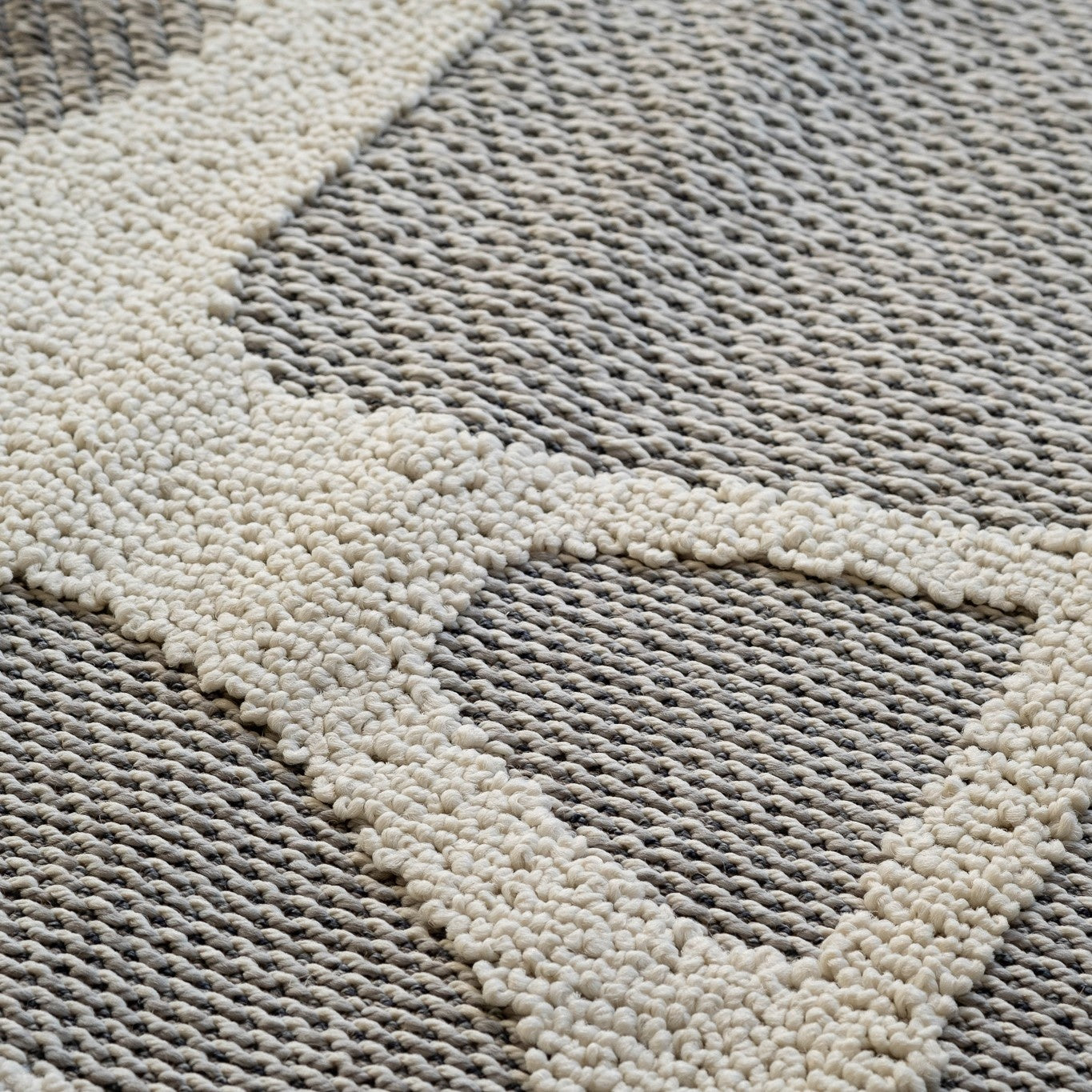 Alfombra gris moderna abstracta de Hogar