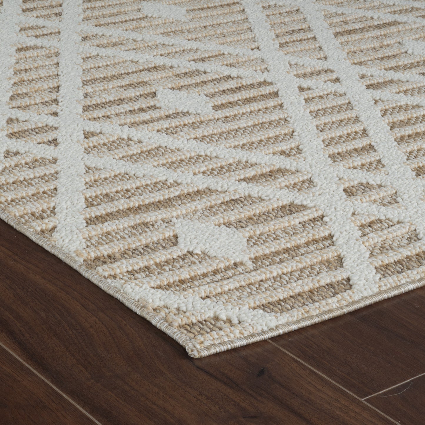 Sela Trellis Transitional Brown and Cream Indoor Rug-15