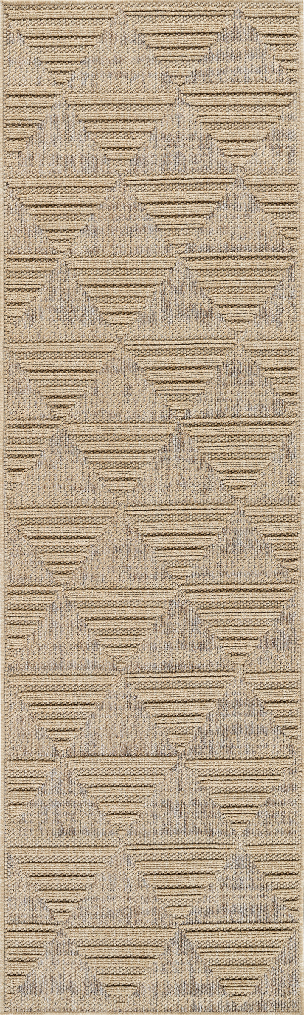 Afaq Geometric Contemporary Brown and Beige Indoor Rug