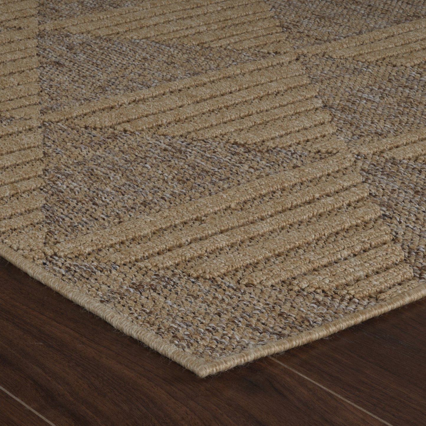 Tapis marron moderne abstrait Hogar