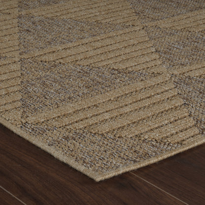 Tapis marron moderne abstrait Hogar