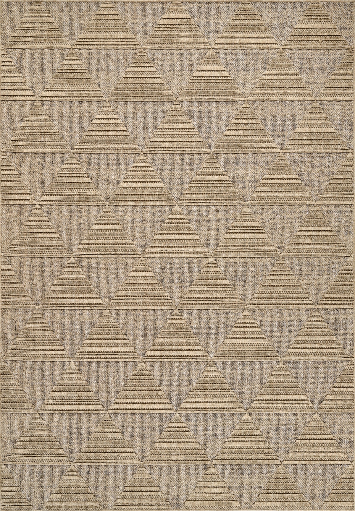 Afaq Geometric Contemporary Brown and Beige Indoor Rug