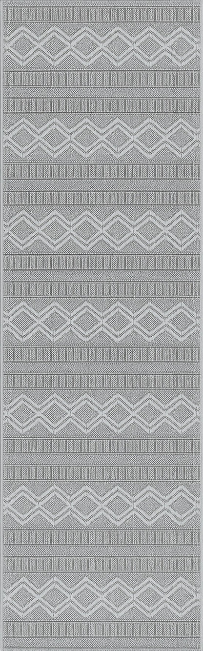 Tapis gris moderne abstrait Hogar
