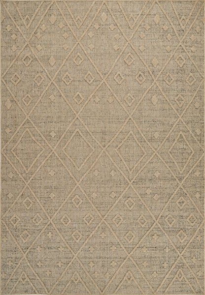 Mori Boho Contemporary Brown and Beige Indoor Rug