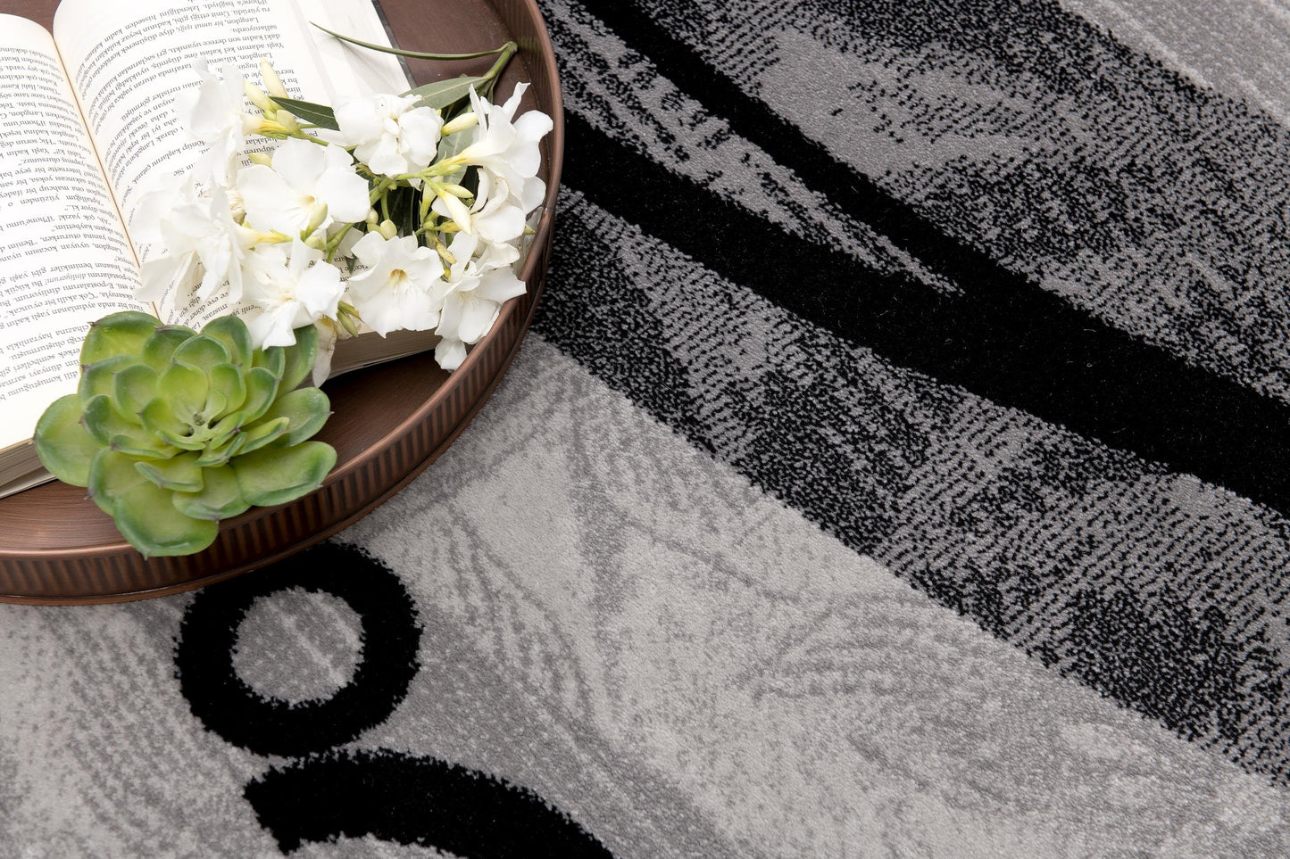 Alfombra moderna geométrica gris Montage