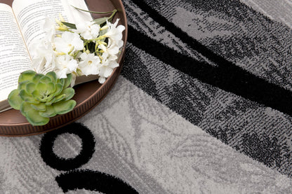 Alfombra moderna geométrica gris Montage