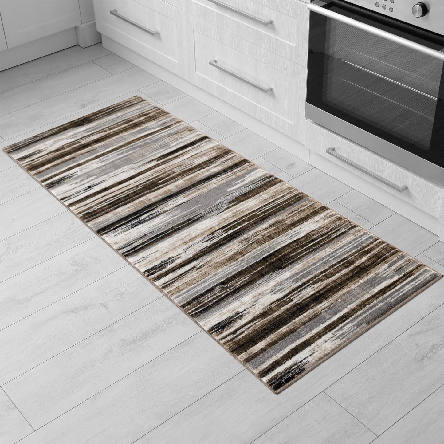 Tapis marron camouflage abstrait Montage