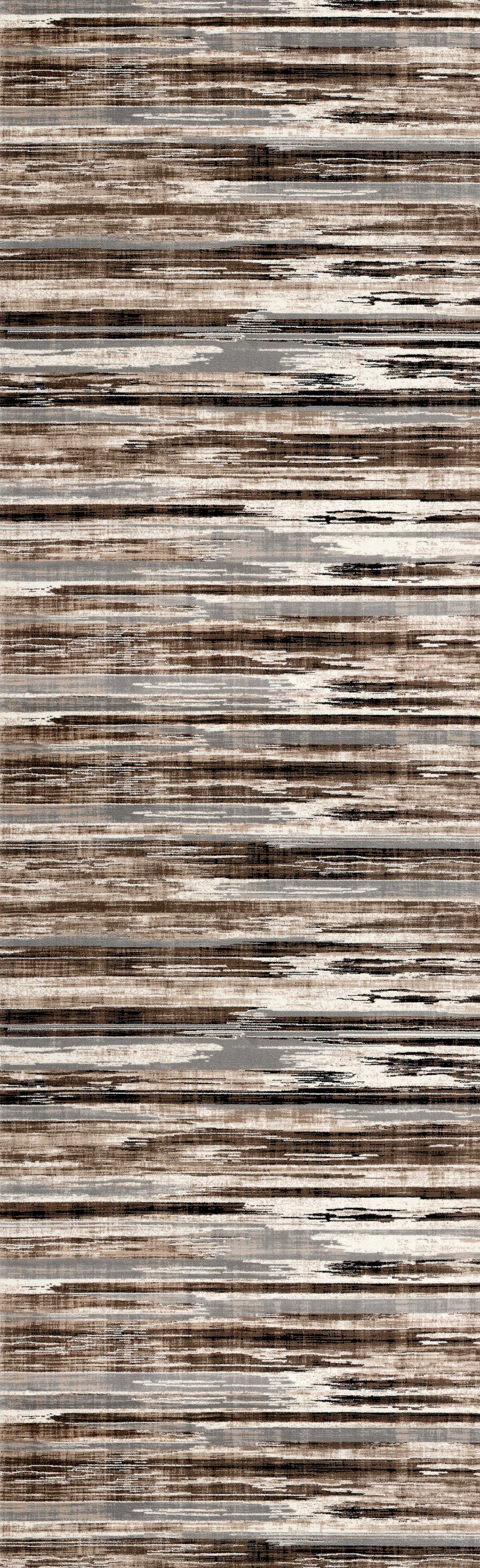 Sedona Abstract Contemporary Brown and Beige Indoor Rug