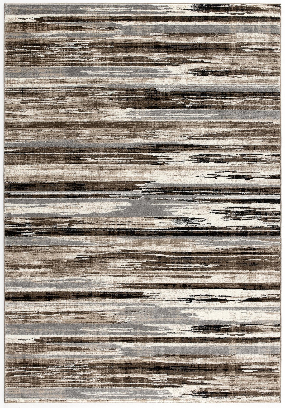Sedona Abstract Contemporary Brown and Beige Indoor Rug