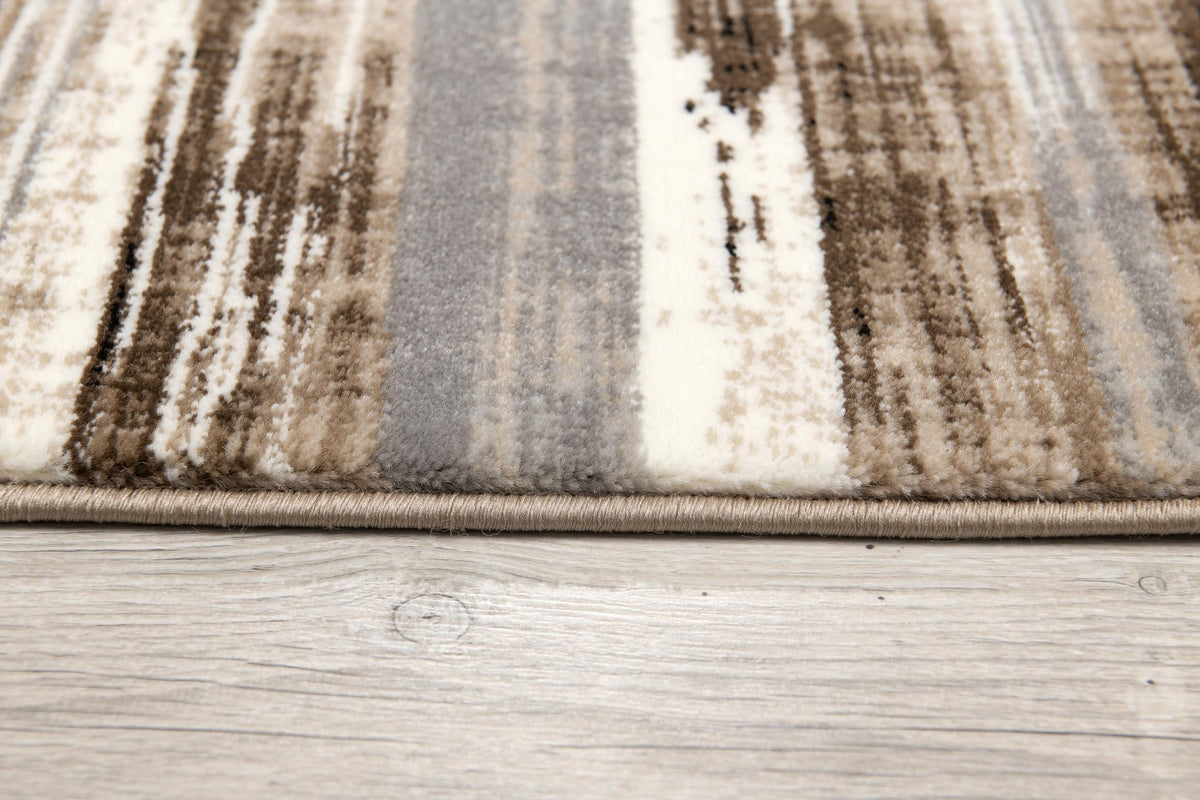 Sedona Abstract Contemporary Brown and Beige Indoor Rug