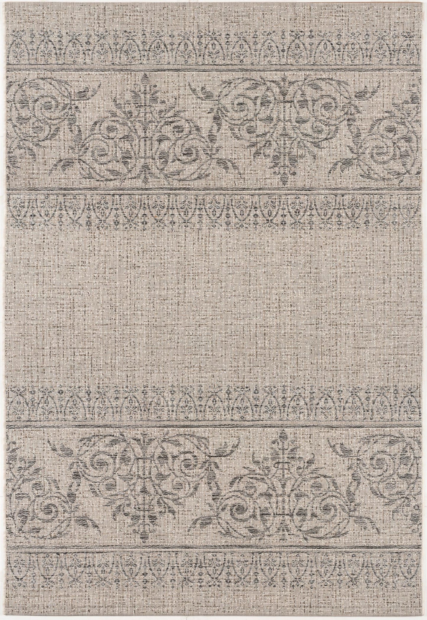 Tapis Boho abstrait ivoire Vista