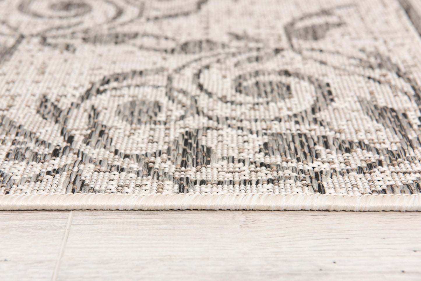 Tapis Boho abstrait ivoire Vista