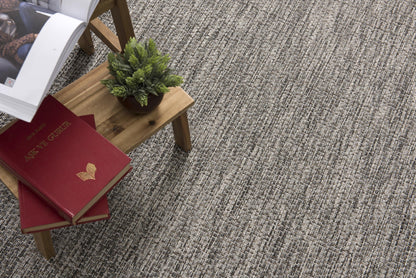 Alfombra Vista geométrica gris sólida