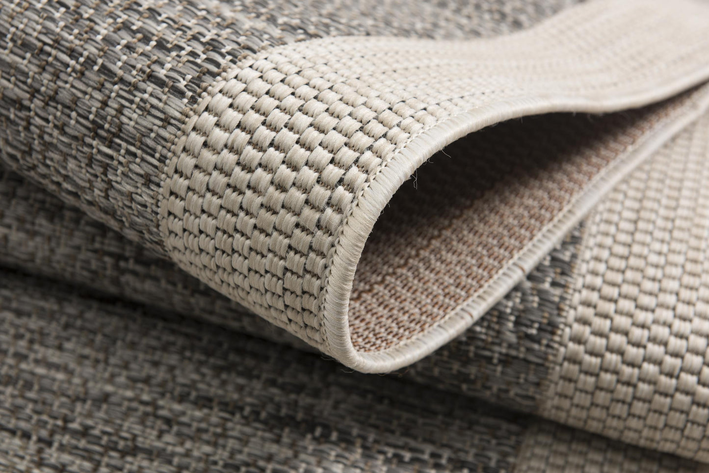 Alfombra Vista geométrica gris sólida