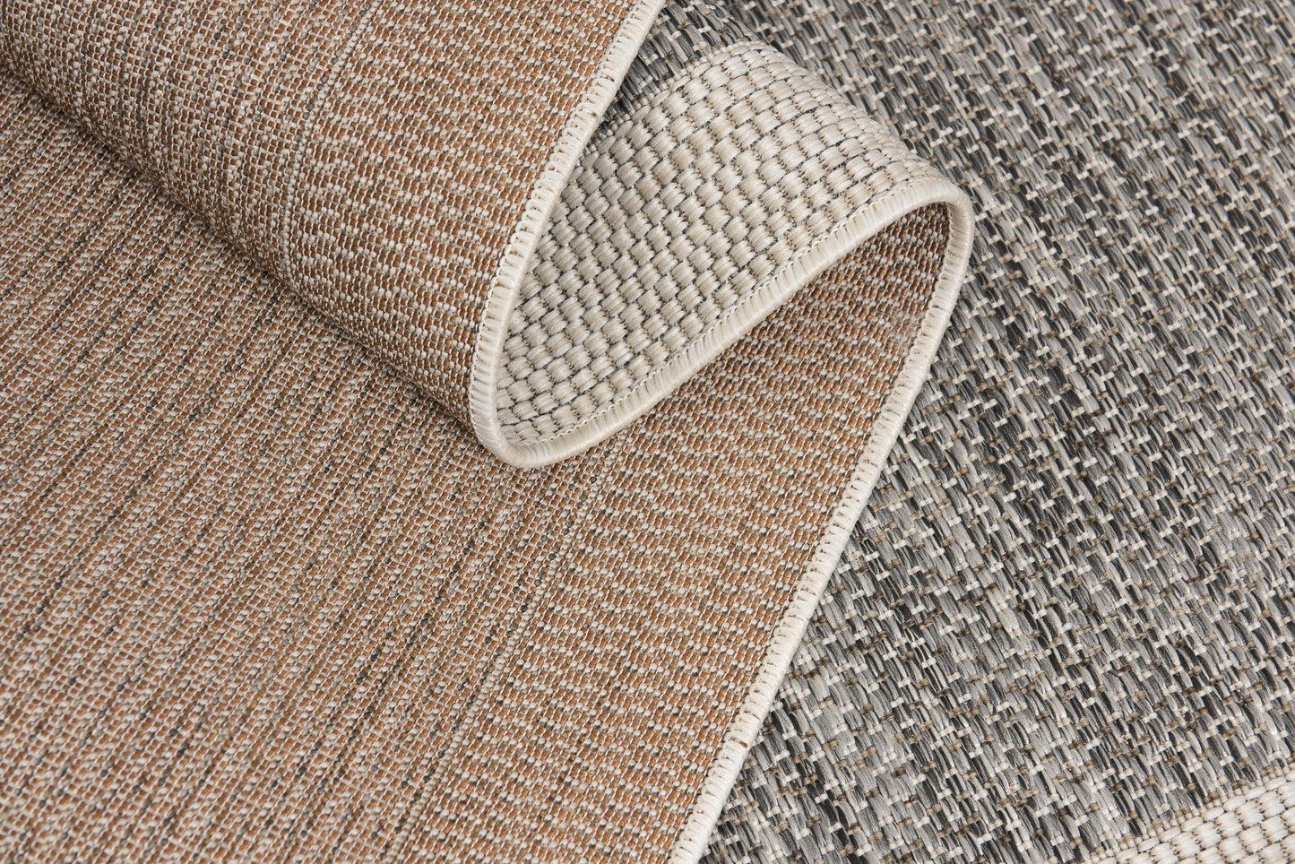 Alfombra Vista geométrica gris sólida