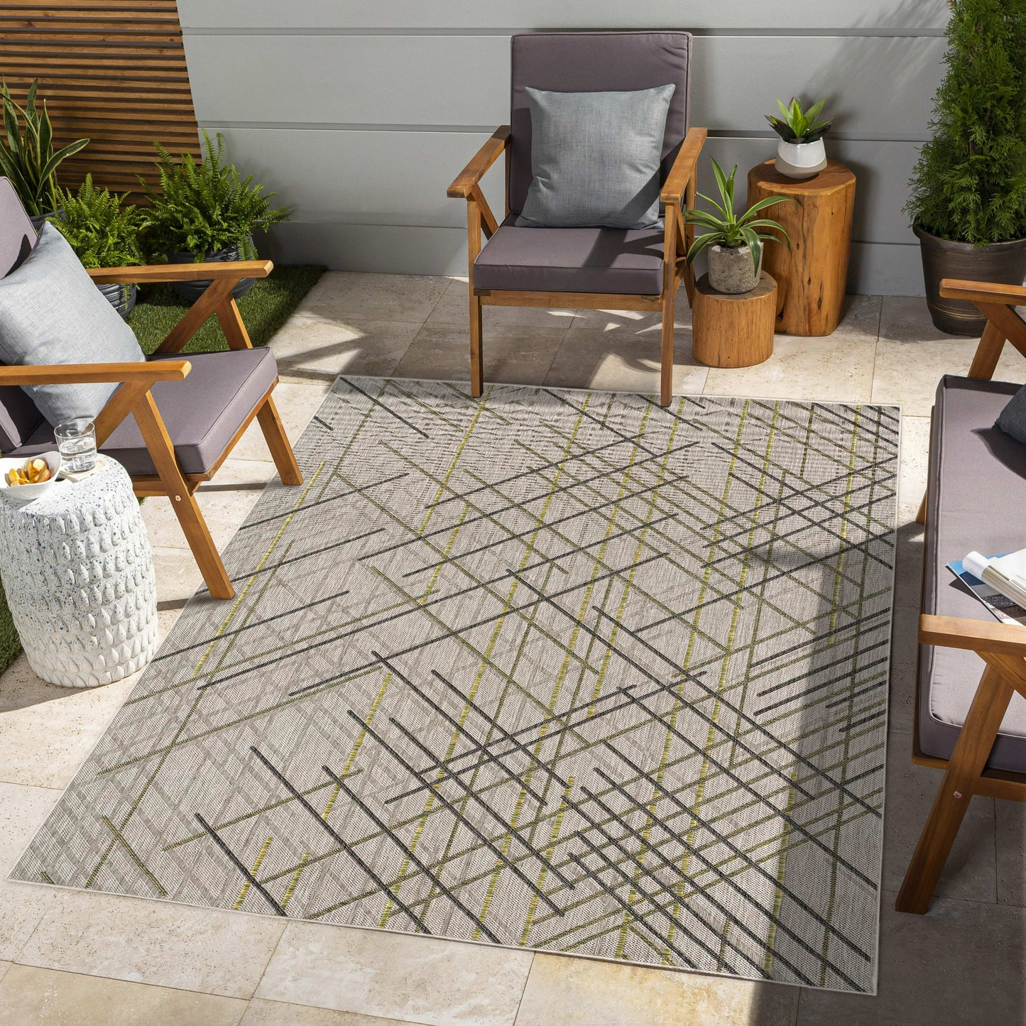 Vista Scandinavian Lines Beige Rug