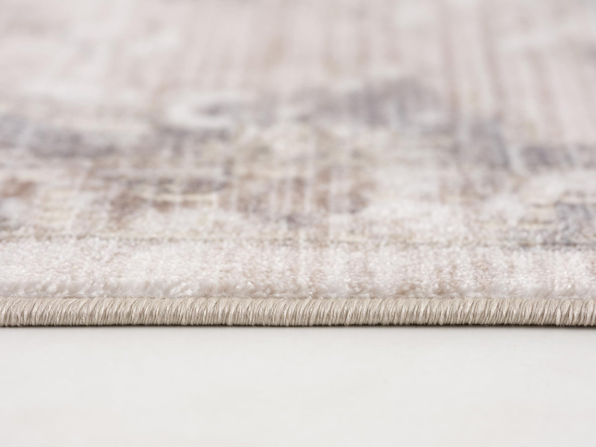 Padova Floral Medallion Transitional Beige and Brown Indoor Rug