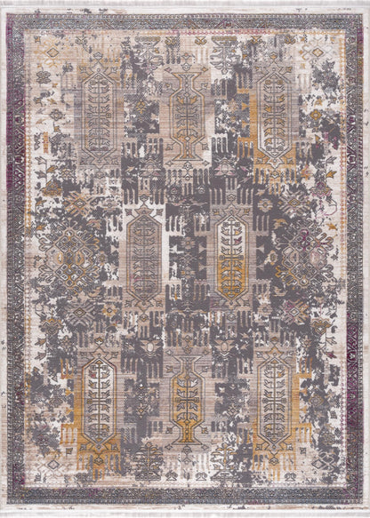 Tapis gris Boho du sud-ouest d'Amalfi