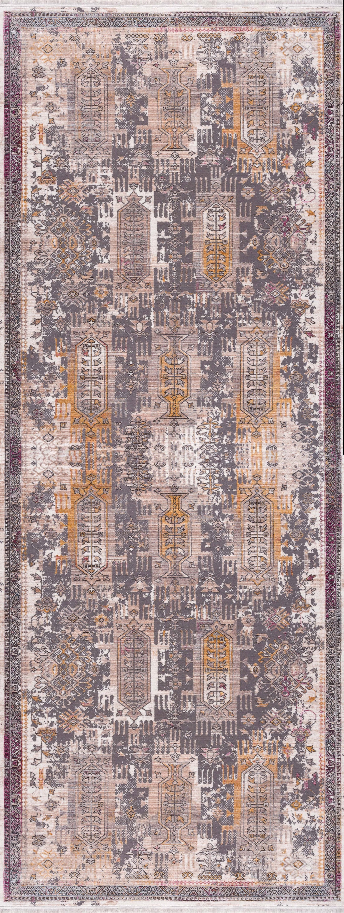 Tapis gris Boho du sud-ouest d'Amalfi