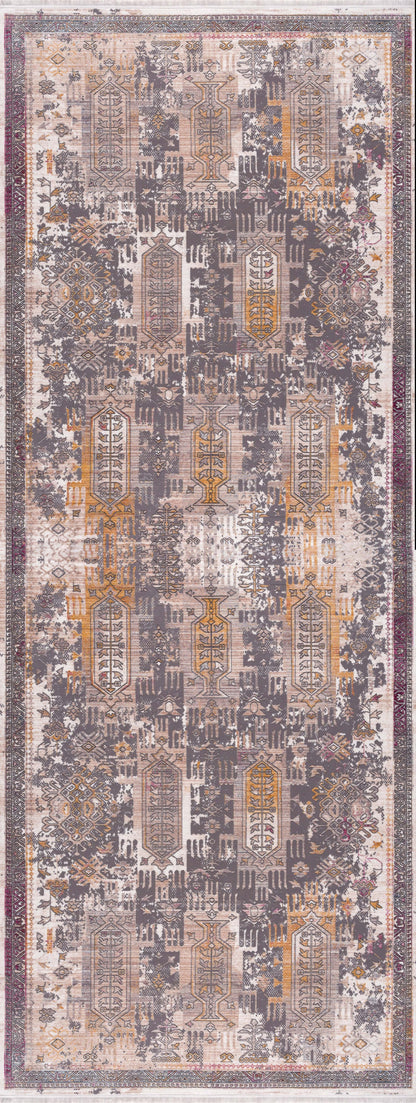 Tapis gris Boho du sud-ouest d'Amalfi