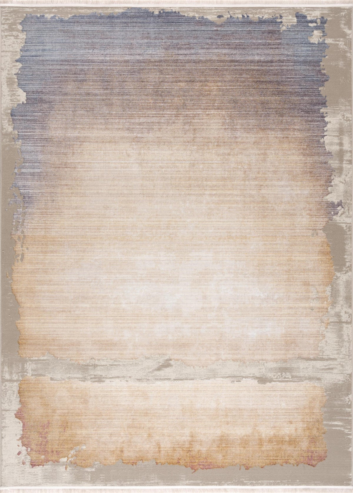 Elaris Abstract Contemporary Beige and Blue Indoor Rug