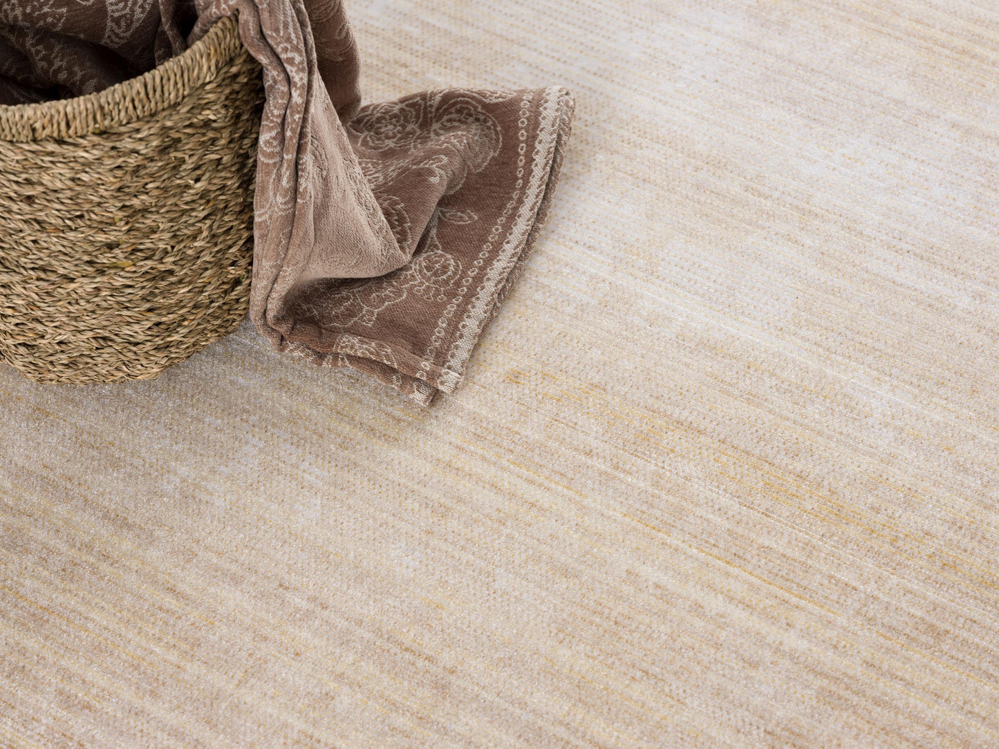 Elaris Abstract Contemporary Beige and Blue Indoor Rug