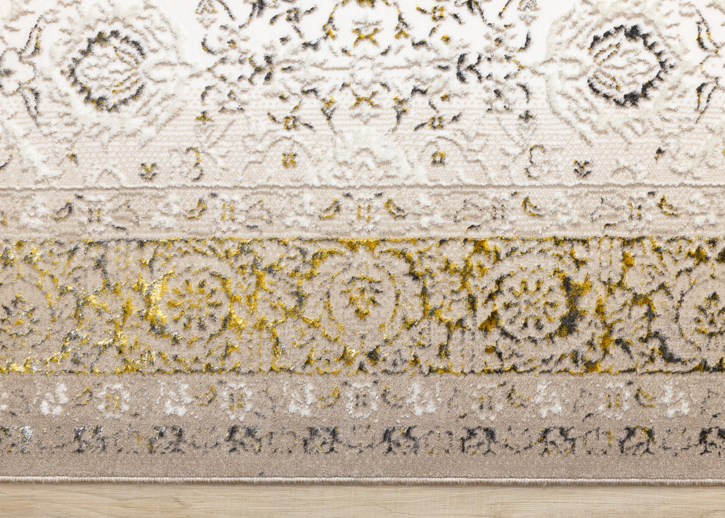 Traditional Border Elegant Cream Area Rug