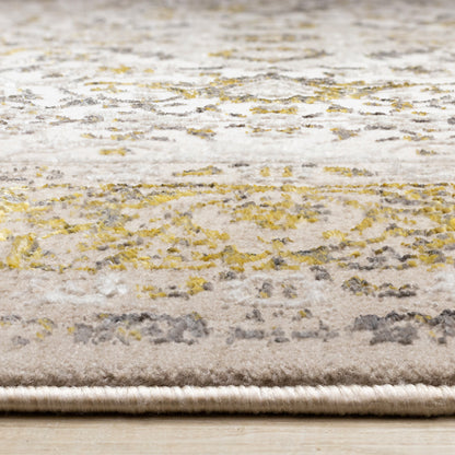 Traditional Border Elegant Cream Area Rug