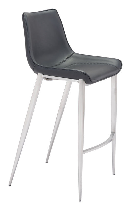 Barstool (Set of 2) Black & Silver - Premium Quality & Stylish Design for Your Home