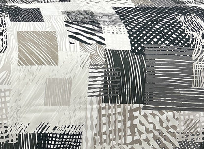 100% Jacquard Micro Taupe Duvet Cover Set