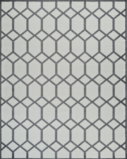 Alfombra Abstract Geometric Grey Rug - Area Rugs - Rug Branch