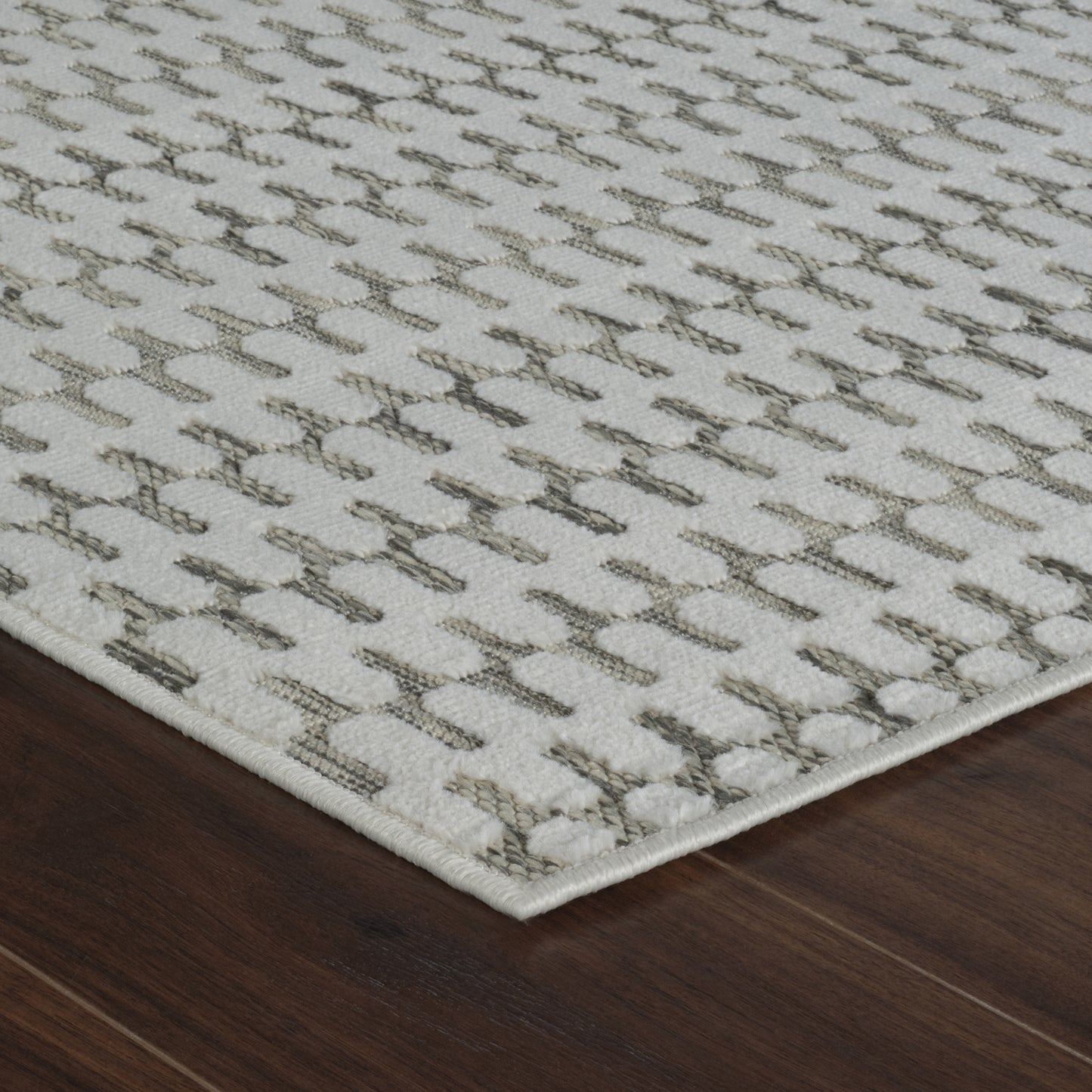 Tapis crème moderne abstrait Maise