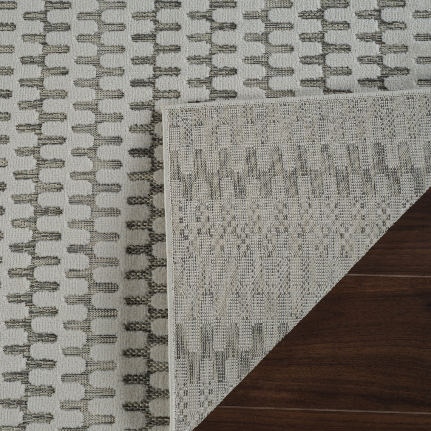 Tapis crème moderne abstrait Maise
