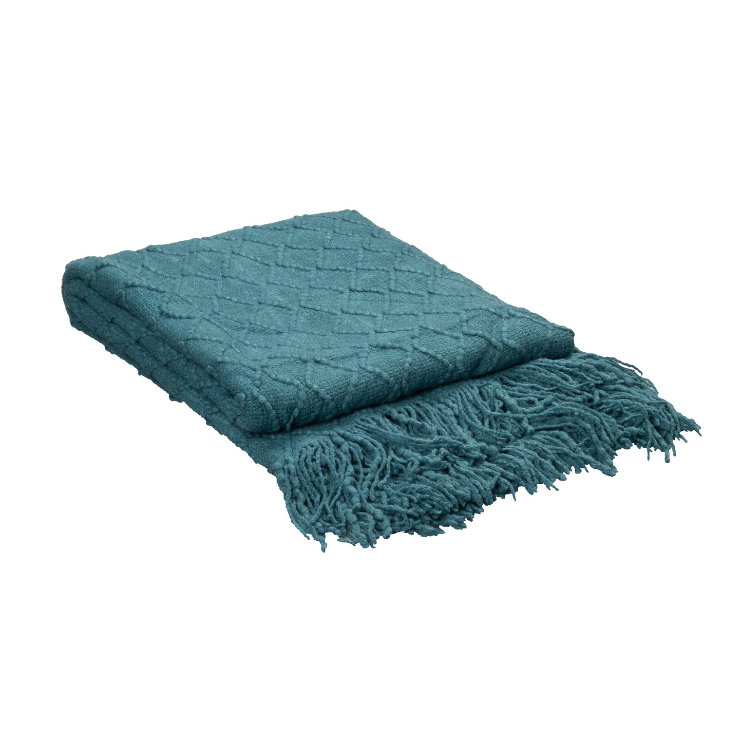 100% Acrylic Decorative Throw Teal