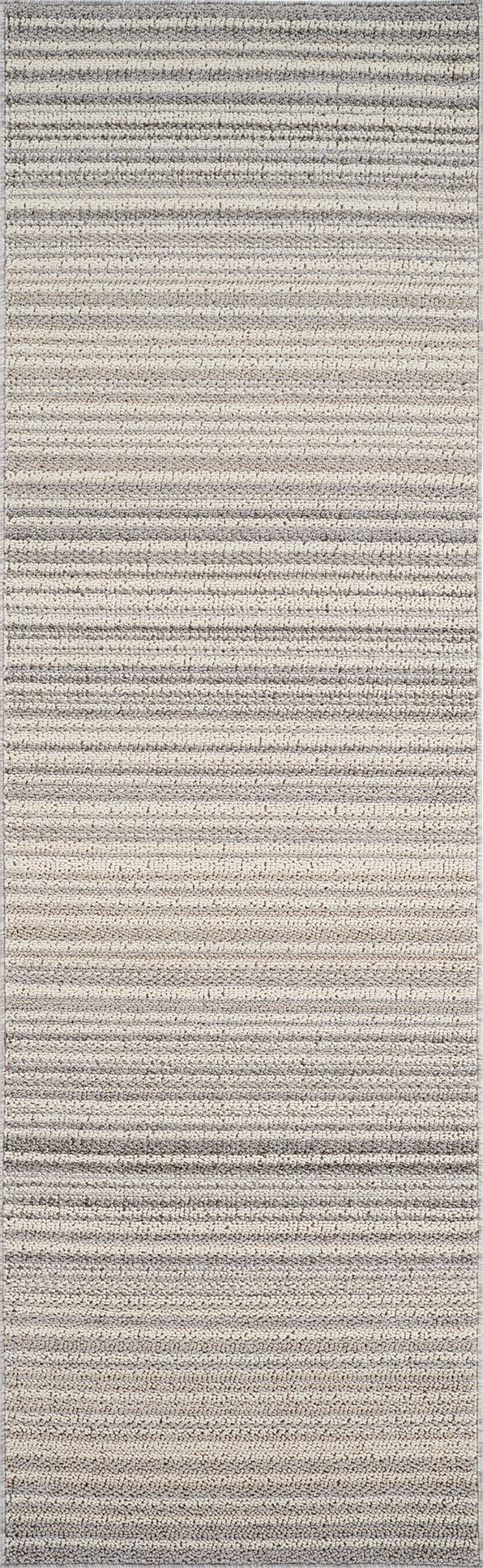Sena Striped Contemporary Grey and Beige Indoor Rug