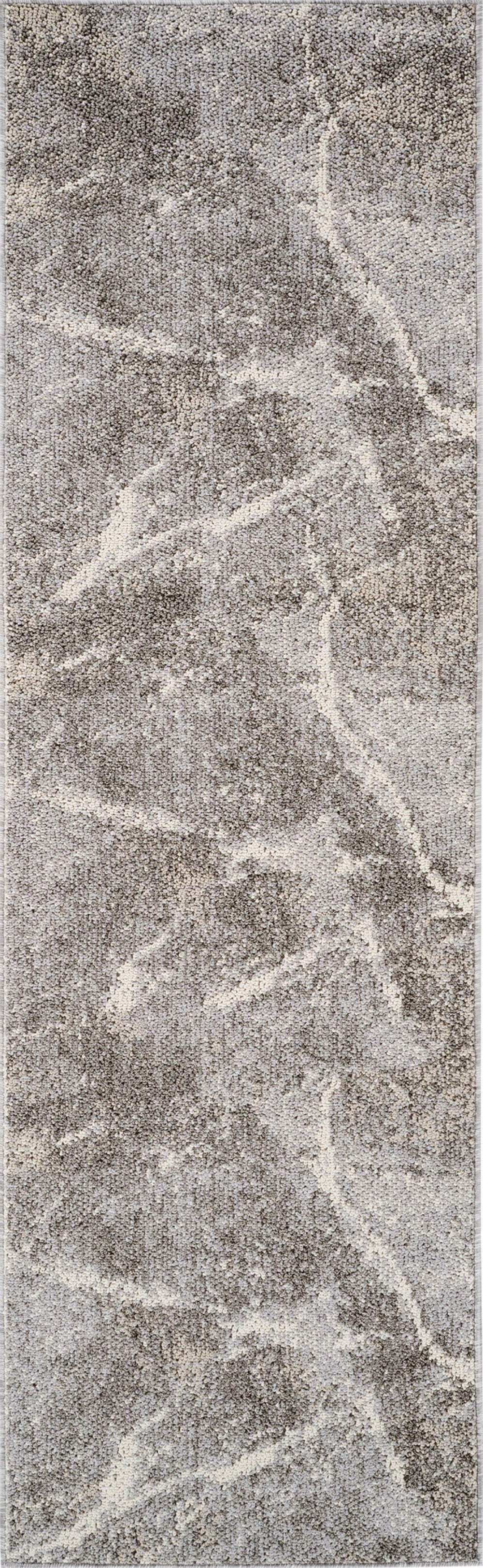 Marwa Marble Contemporary Grey and Beige Indoor Rug