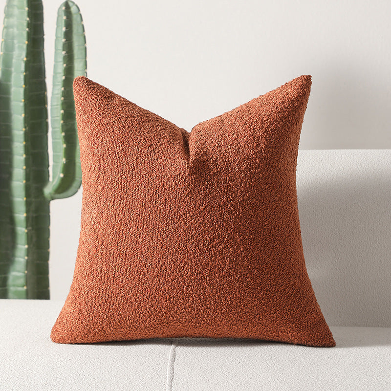 Textured Terracotta Lumbar Pillow with Insert & Cover