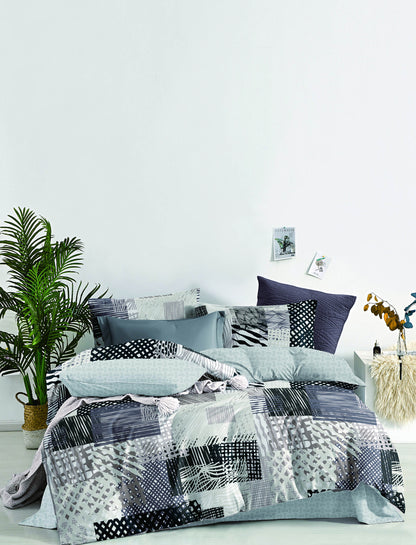 100% Jacquard Micro Taupe Duvet Cover Set