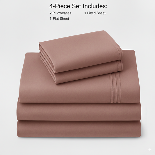 Rug Branch California Cotton Club 3 PC Twin XL Sheet Set-Pink-1