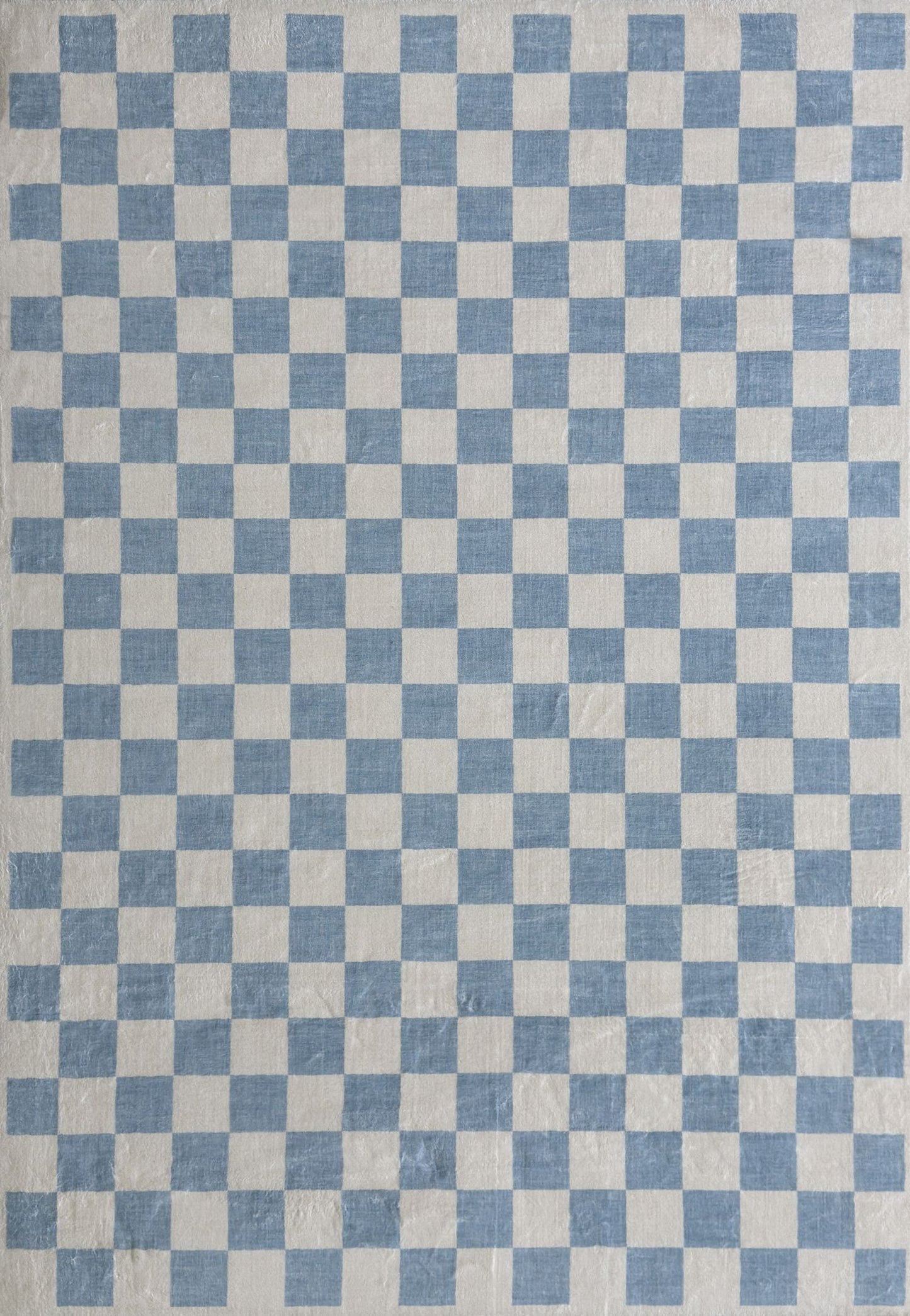 Metro Checkered Harbor Blue Area Rug