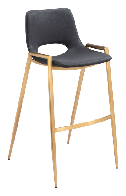 Barstool (Set of 2) Black & Gold - Premium Quality & Stylish Design for Your Home