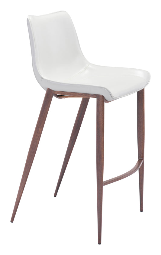 Barstool (Set of 2) White & Walnut - Premium Quality & Stylish Design for Your Home