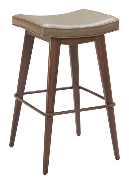 Barstool (Set of 2) Taupe & Walnut - Premium Quality & Stylish Design for Your Home