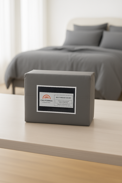 Rug Branch California Cotton Club Sheet Set-Light Gray