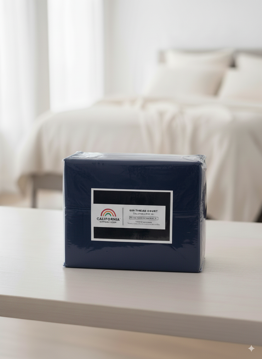 Rug Branch California Cotton Club Sheet Set-Navy