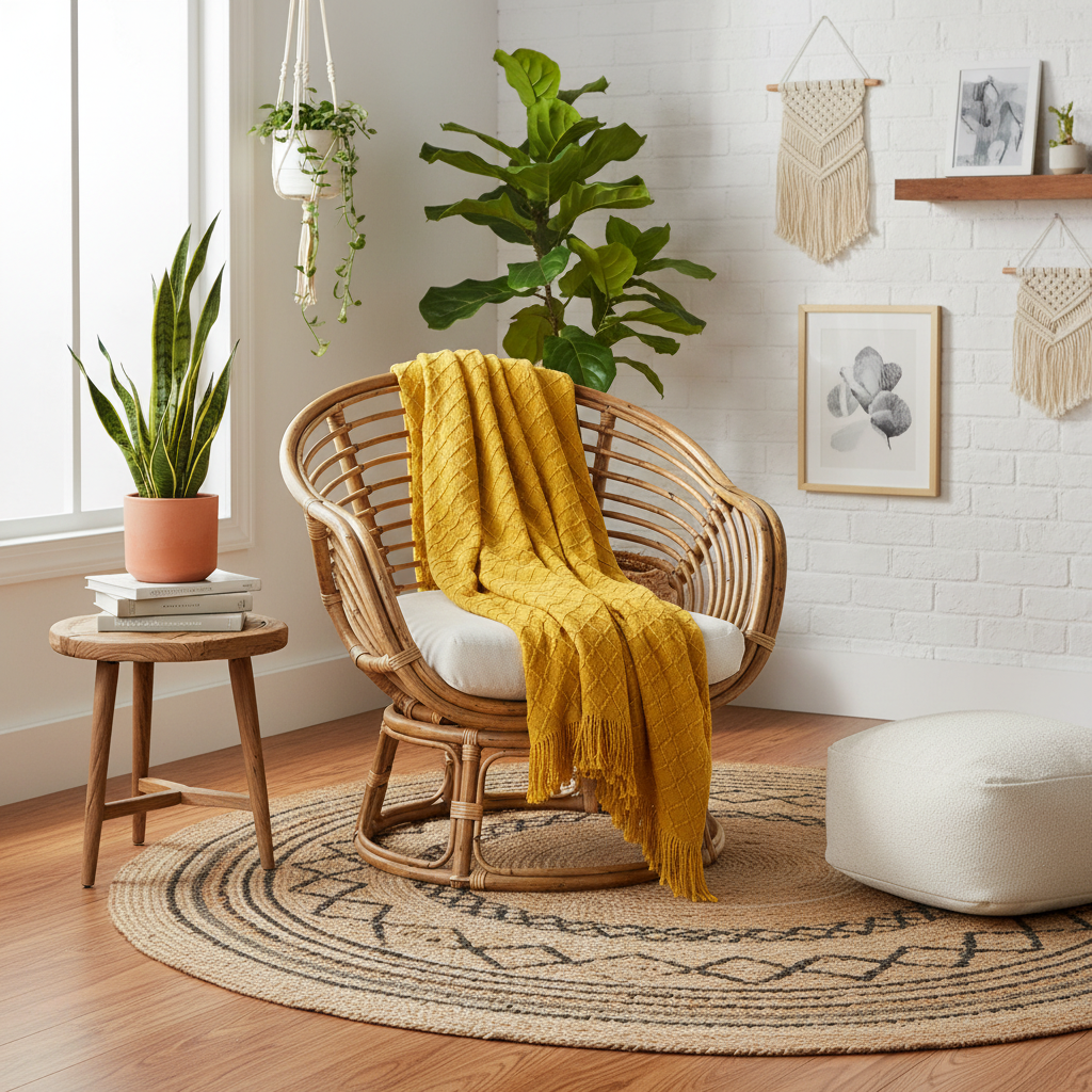 Decorative Throw Yellow