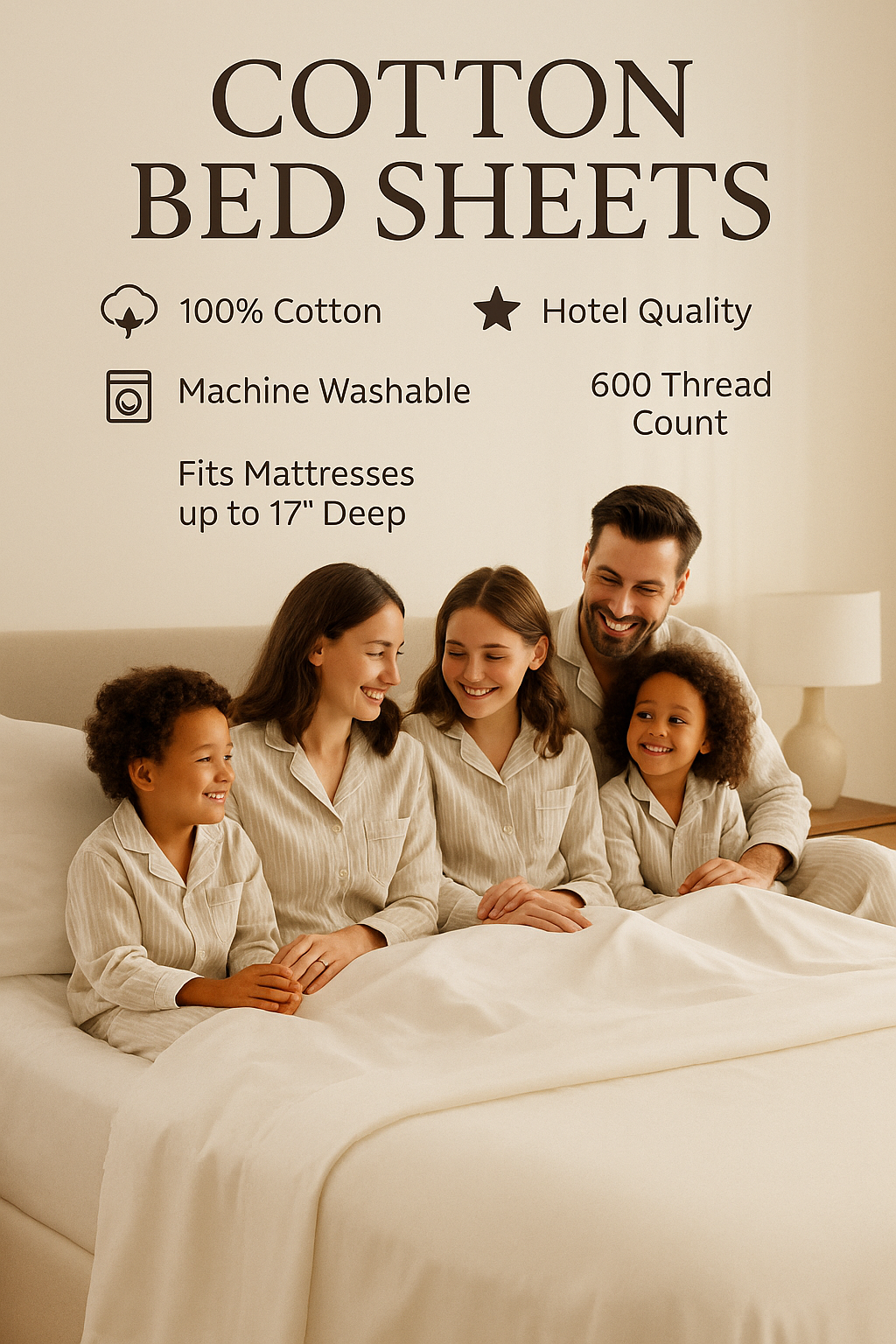 Rug Branch California Cotton Club Sheet Set - White