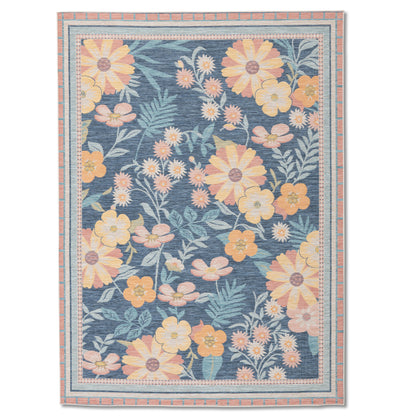 Floral Modern Multi Outdoor Rug